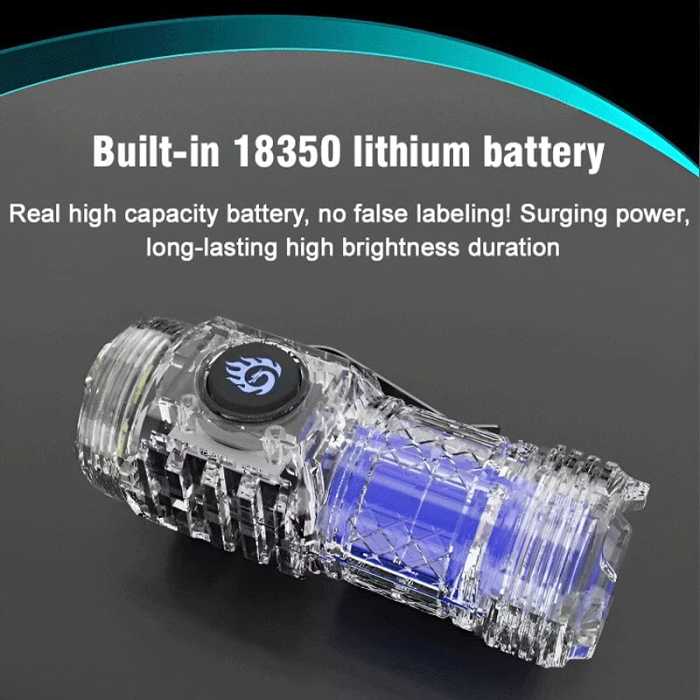 HOT SALEThree-Eyed Monster Mini Flash Super Power Flashlight