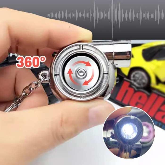 Creative Charming Polished Turbocharger Key Chain