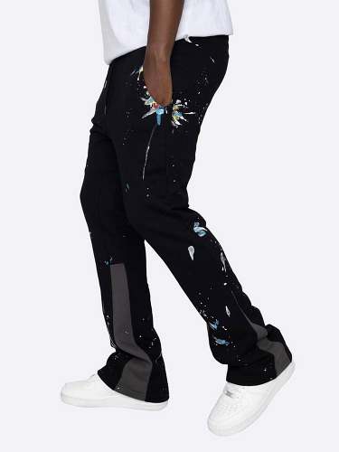 Paint Splatter Flare Sweatpants