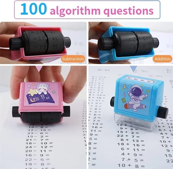 Addition and Subtraction Teaching Stamps for Kids-Kids will love it and love math
