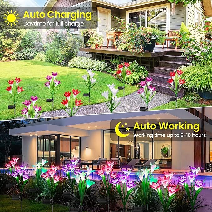 Solar Lily Garden Light