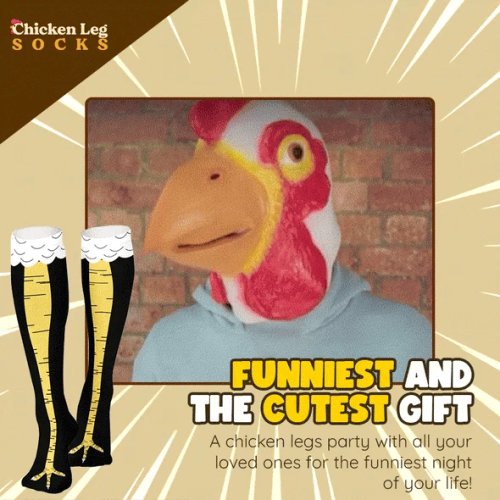 (2023-Christmas Hot Sale)Chicken Legs Socks