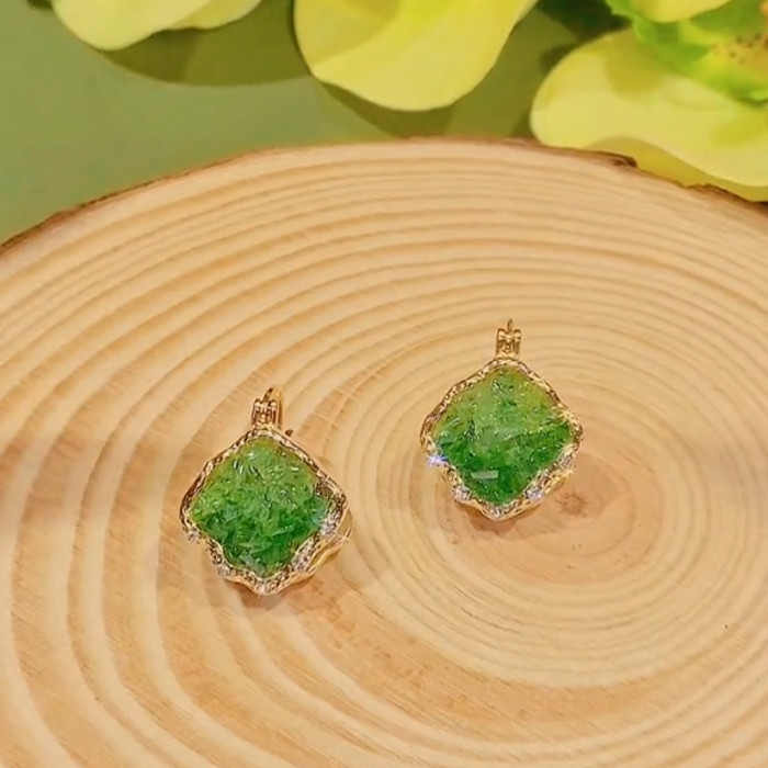 Green Spring Earrings