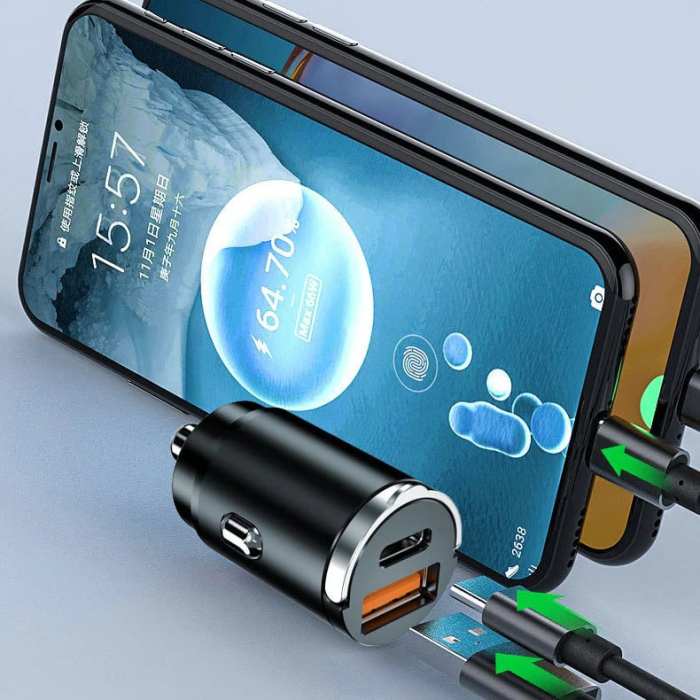 -Multi Compatible 100W Fast Charging Car Charger