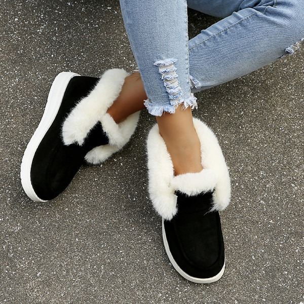 Christmas Sale Ladies Winter Warm Plush Fur Ankle Boots 60% off Fla