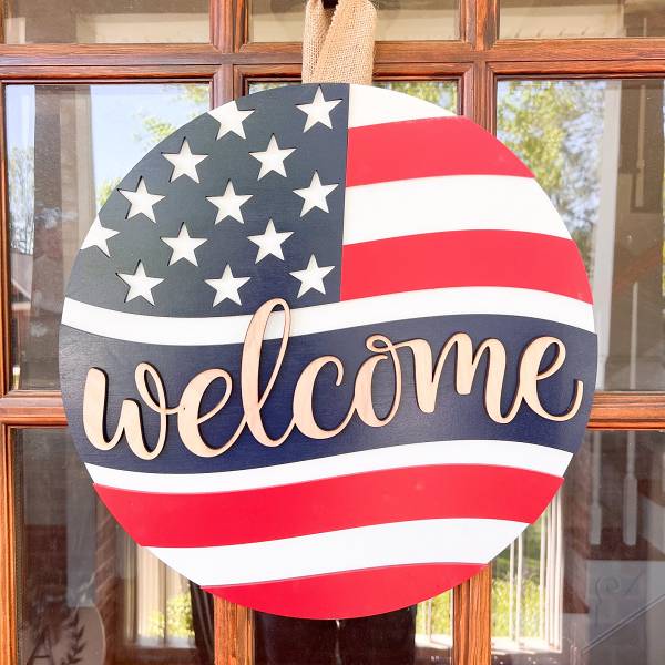 U.S. Sellers4th of July Patriotic Decorations - Red White Blue Woo