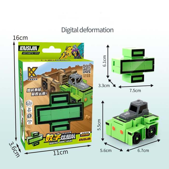 Number Transforming Toy Car Robot