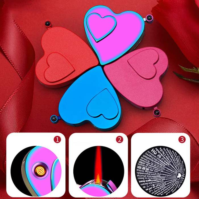 Heart-Shaped Lighter Two Modes Refillable