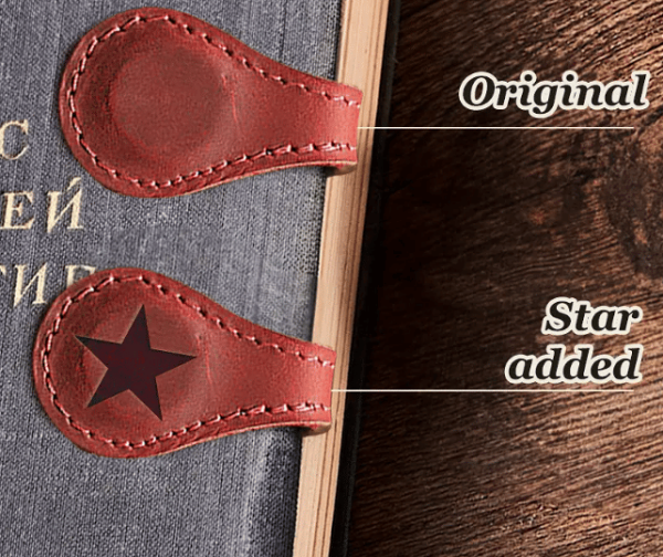 TimelessMark–Personalized Magnetic Leather Bookmark