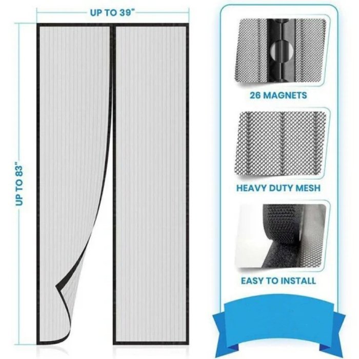 Magnetic Screen DoorPrevent mosquito-borne viruses