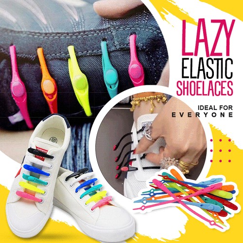 (Last Day Promotion-SAVE 50% OFF) Multicolor Lazy Elastic Shoelaces (S