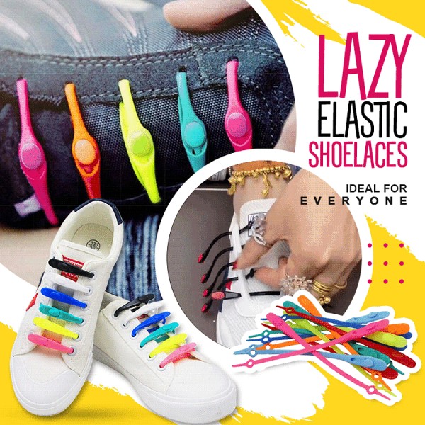 (Last Day Promotion-SAVE 50% OFF) Multicolor Lazy Elastic Shoelaces (S