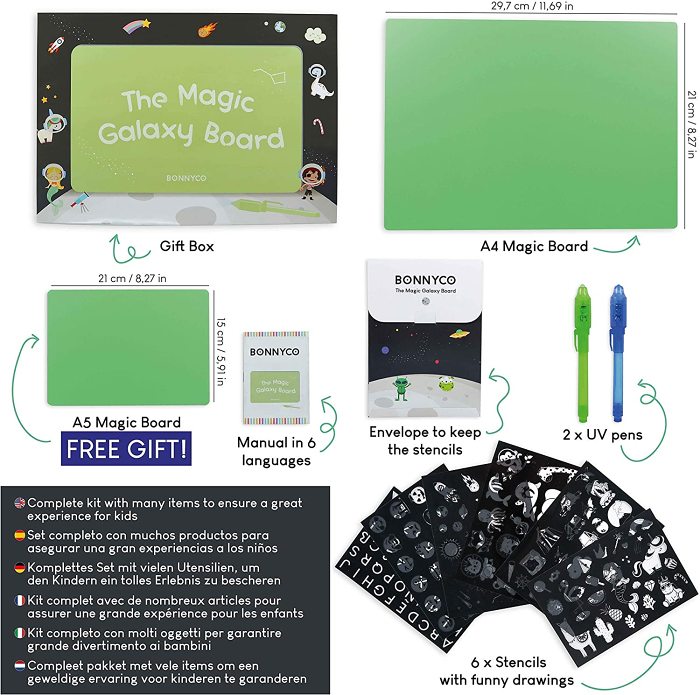 Kids Magic Light Drawing Pad Set