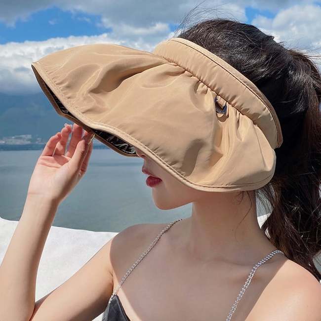 Summer Women  Outdoor Anti-ultraviolet Shell Sun Hat