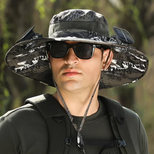 EARLY Father's Day SALE 69% OFF- Outdoor Wide Brim Sun Hat With Solar Fan