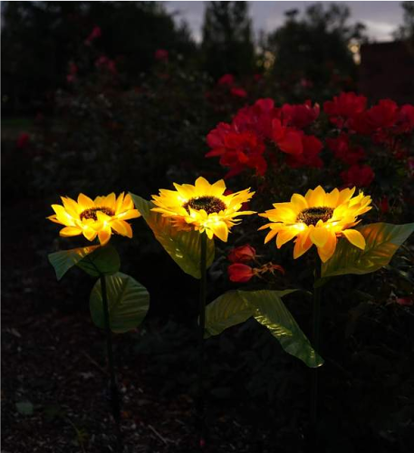 SUMMER HOT SALE 50% OFF-Artificial Sunflower Solar Garden Stake Lights