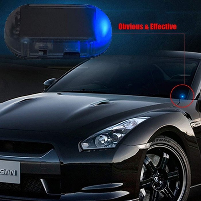 Car Solar Power Anti-Theft LED Flashing Security Light