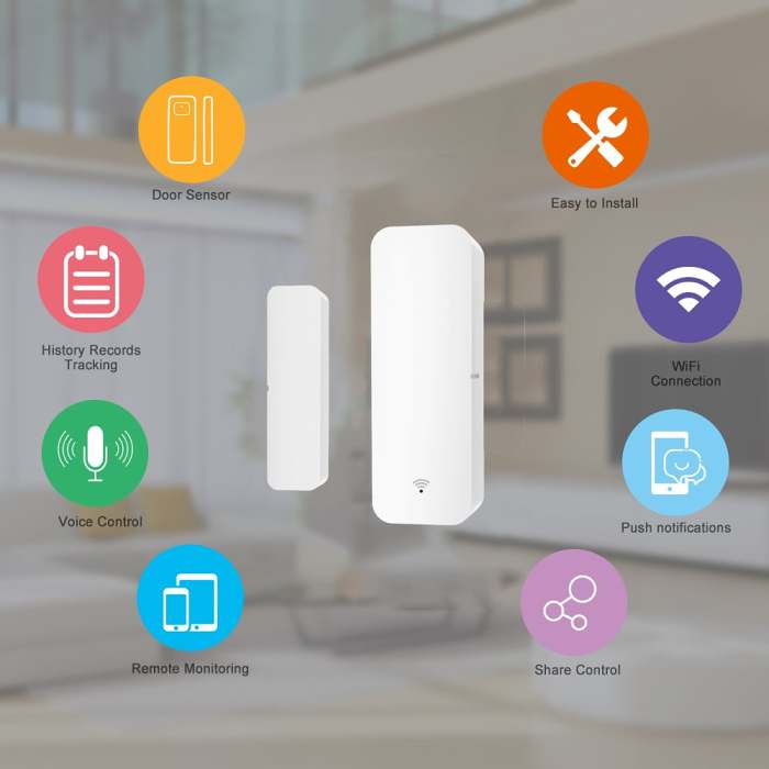 Hot Sale   Intelligent WIFI Door And Window Sensor