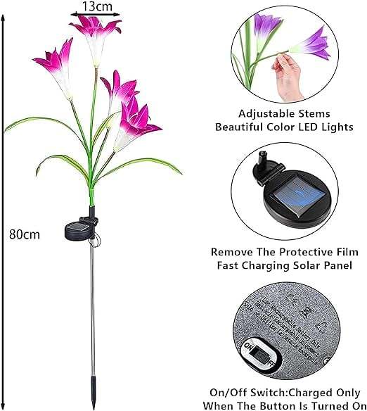 Solar Lily Garden Light