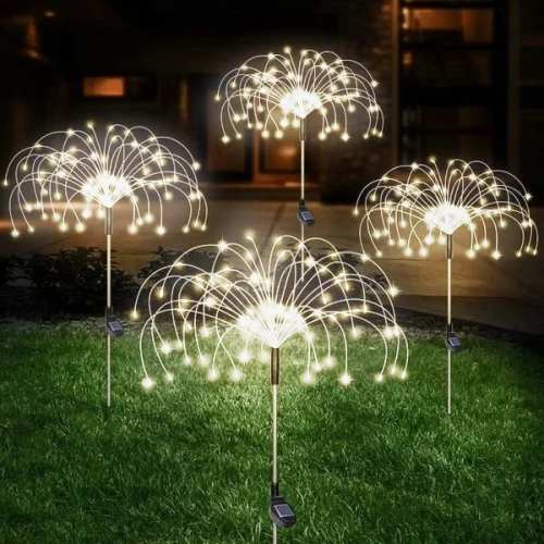 LAST DAY 48% OFFWaterproof  Solar Garden Fireworks Lamp