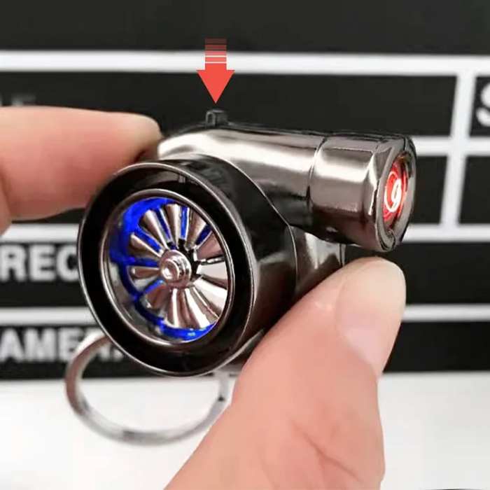 Creative Charming Polished Turbocharger Key Chain