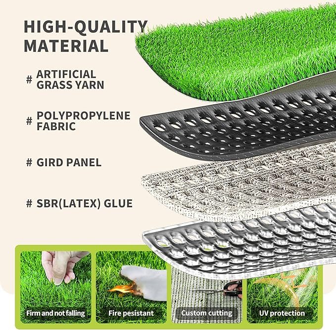 Spring Sale-49%OFF-Realistic Artificial Grass Rug Indoor Outdoor