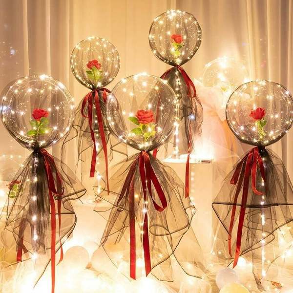 (Big Pre-Christmas Sale-SAVE 40% OFF) LED Luminous Balloon Rose Bo
