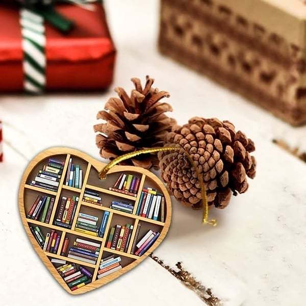 Christmas 49%discountBook Lovers Heart Ornament