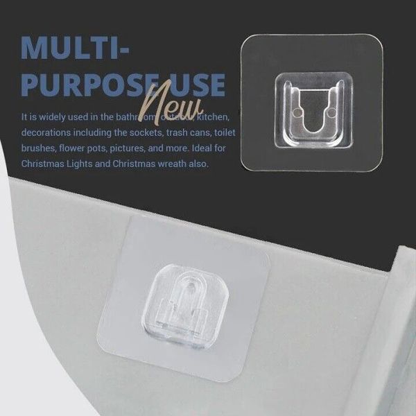 (Clearance Sale Today) Double-Sided Adhesive Wall Hooks(10PCS/SET)