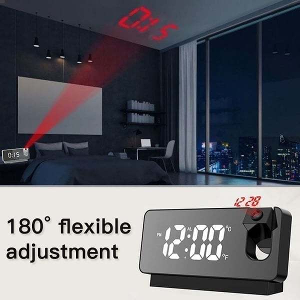 (Last Day Promotion 48%OFF)Mirror projection alarm clock(BUY 2 GET FREE SHIPPING)