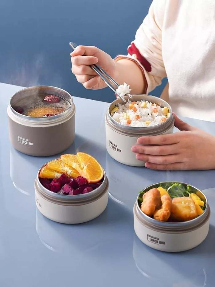 Portable Insulated Lunch Container SET
