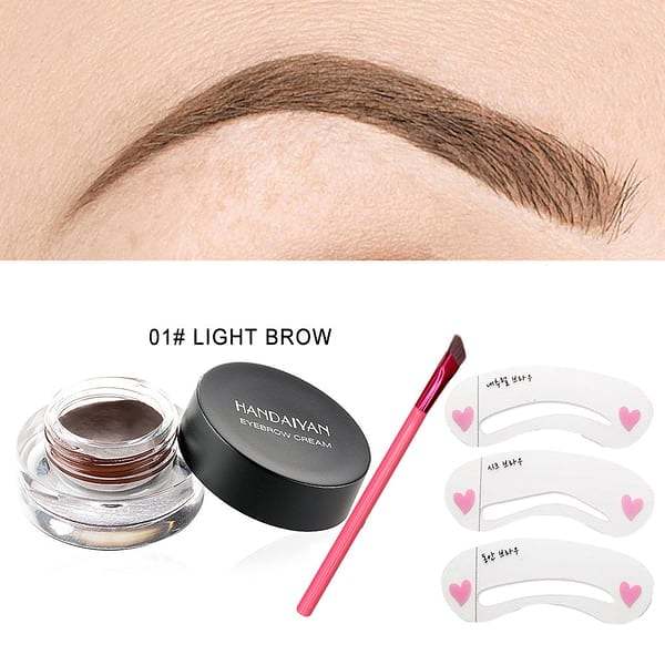 (New In)Multi-function Eyebrow Brush & Eyebrow CreamBuy 2 Get 1 Free(3 Pcs)