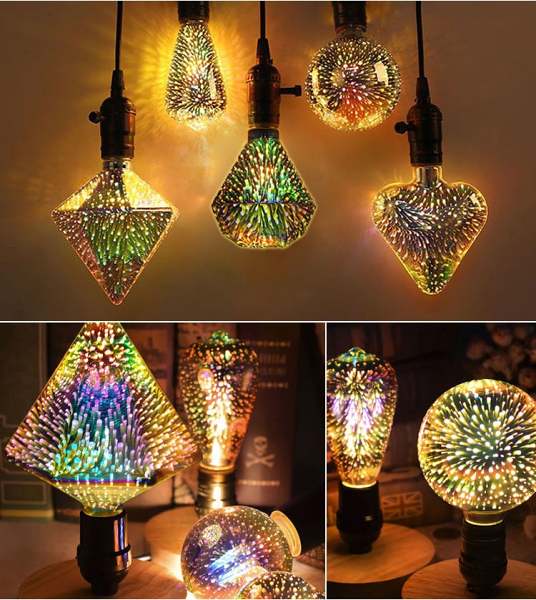 SUMMER SALE 40% OFF3D Fireworks LED Light Bulb