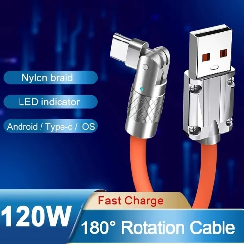 2024 Hot Sale180° Rotating Fast Charge Cable