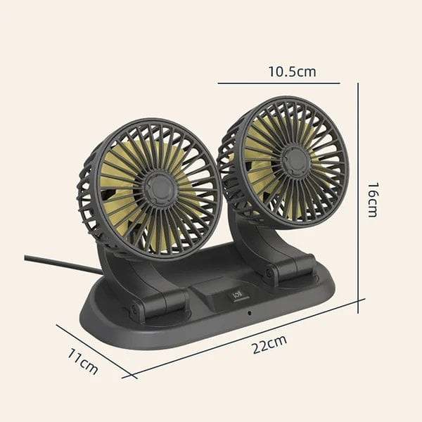 2022 Newly Double Cooling Car Fan