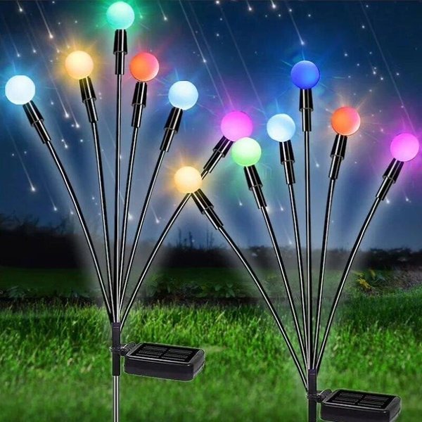 Early Christmas Hot Sale--Solar Garden Lights-Starburst Swaying Li