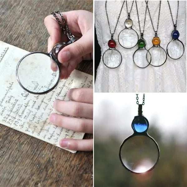 Magnifying Glass Pendant Necklace