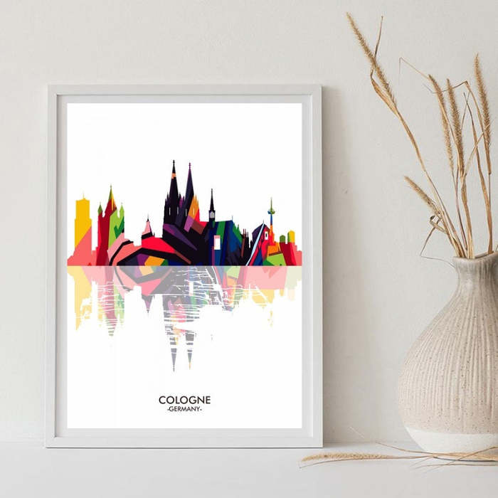 Home Decor Abstract Minimalist Colorful Canvas Poster