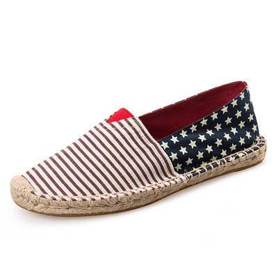Men/Women's Canvas Slip on Flat Espadrilles