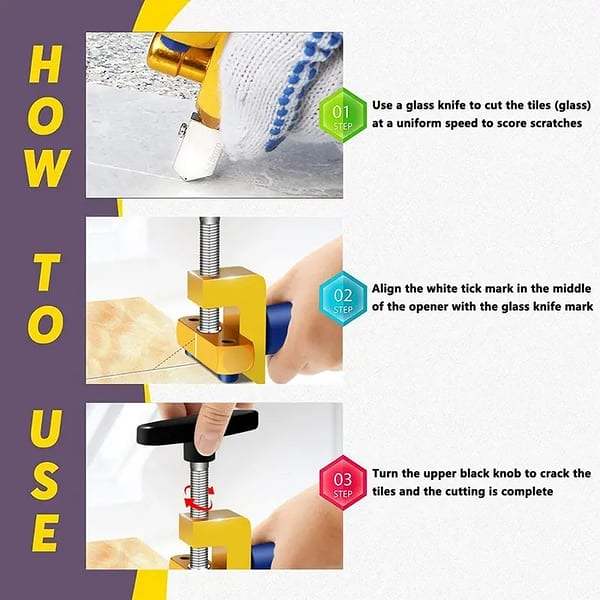 2-in-1 Ceramic & Glass Tile Cutter