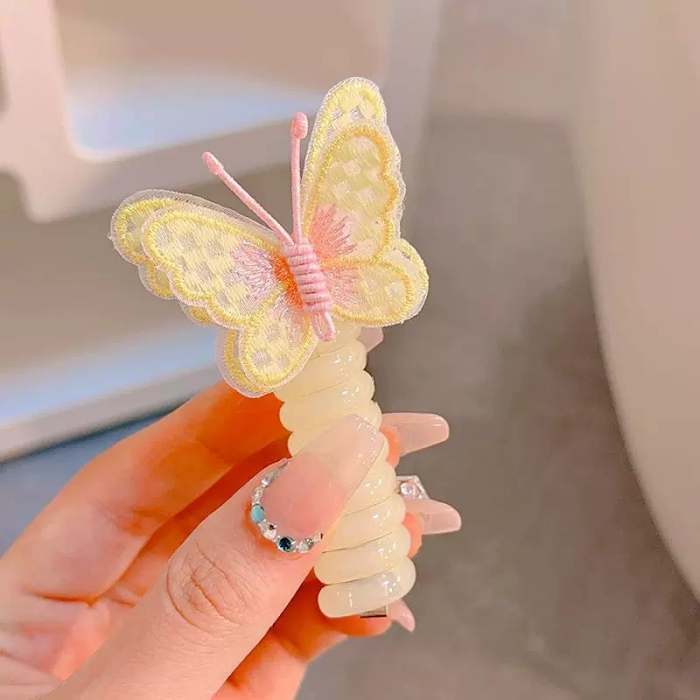 Butterfly Telephone Wire Hair Bands for Kids