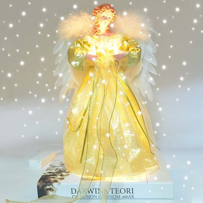 Resin Animated Tree Topper - Celestial Angel