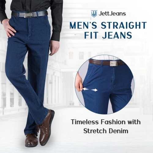 Autumn pre-sale- Men's High Waist Straight Fit Stretch Jeans