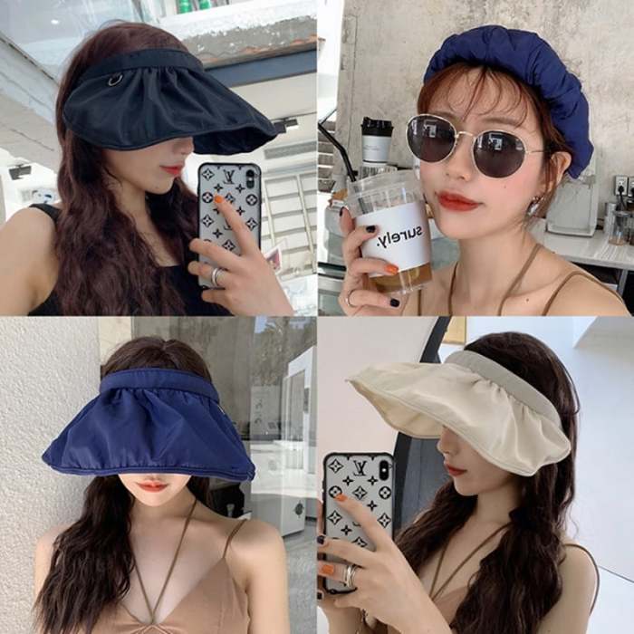 Summer Women  Outdoor Anti-ultraviolet Shell Sun Hat