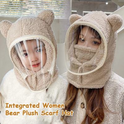 New Sale-3 in 1 Windproof Plush Hat with masks
