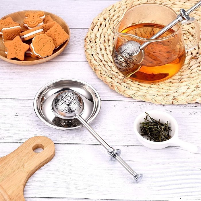 (New Year Hot Sale - Save 40% OFF) Long-Handle Tea Ball Infuser-Buy 3 Get 2 Free & Free Shipping - $8.3 Each Only Today!