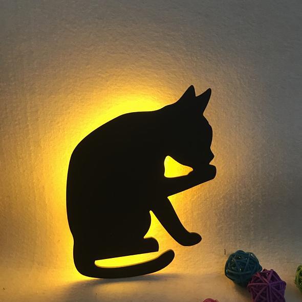 [Last day flash sale60% OFF] Cat Night Light - LED Sound Control B