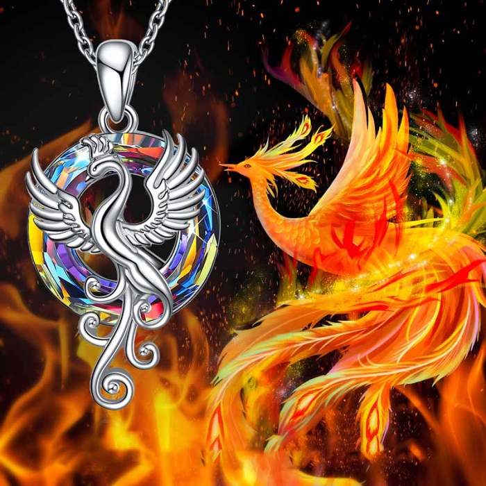 S925 Nirvana Rebirth Perfect Bloom Phoenix Necklace