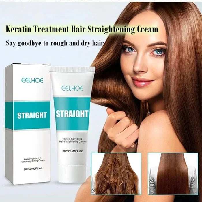 Save 45% on limited time purchase  Silk and Keratin Treatment Hair Straightening Cream