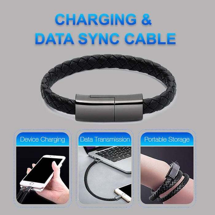 2023Hot New Bracelet Charger USB Charging Cable Data Charging Cord